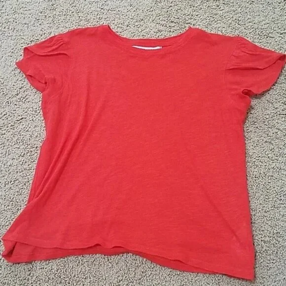 Free People We The Free Ruffle Sleeve Tee Small - Picture 2 of 4